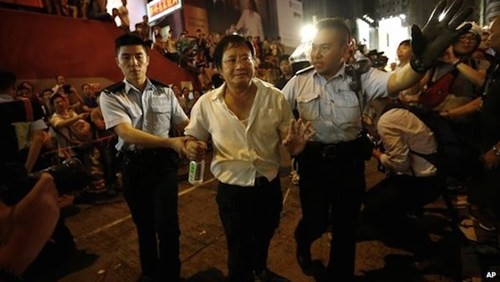Hong Kong police arrest 19 protestors  - ảnh 1